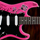 Jaxville Pink Punk Guitar Main picture
